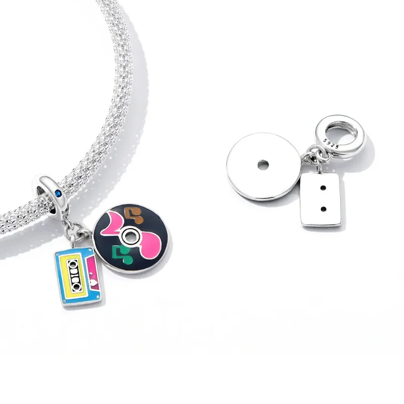 (image for) PANDORA Style Tape and Record Dangle Charm - SCC2219 - View 5