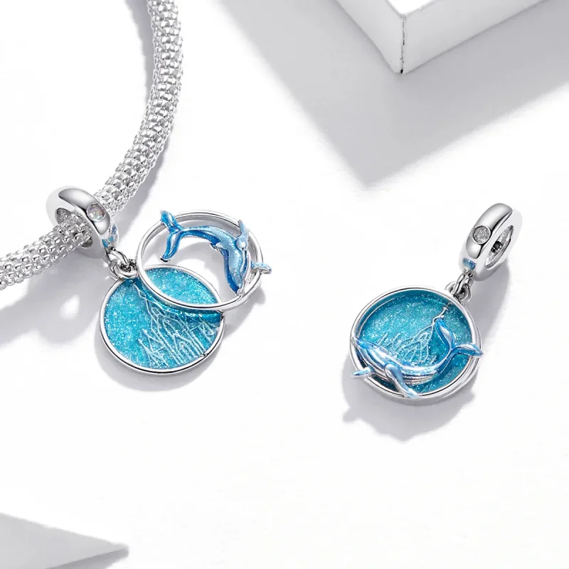 (image for) PANDORA Style Underwater Whale Dangle Charm - BSC434 - View 4