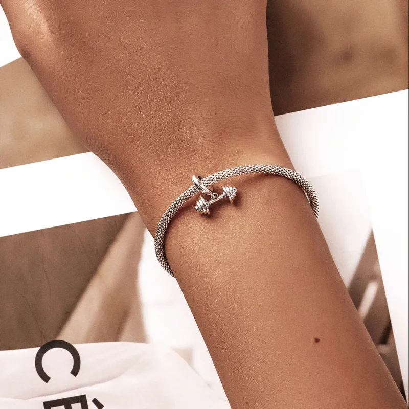 (image for) PANDORA Style Weightlifting Barbell Dangle Charm - SCC2052 - View 5