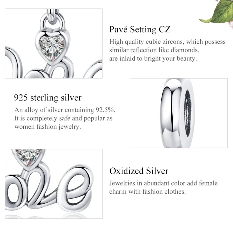 (image for) Pandora Style Silver Bangle Charm, Anniversary 2020 - SCC1354 - View 6