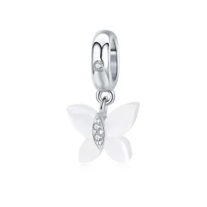 (image for) Pandora Style Silver Bangle Charm, Butterfly - SCC1414