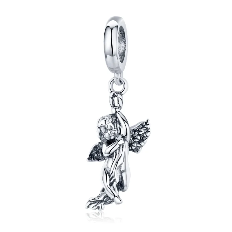 (image for) Pandora Style Silver Bangle Charm, Cupid - SCC1405 - Product Image