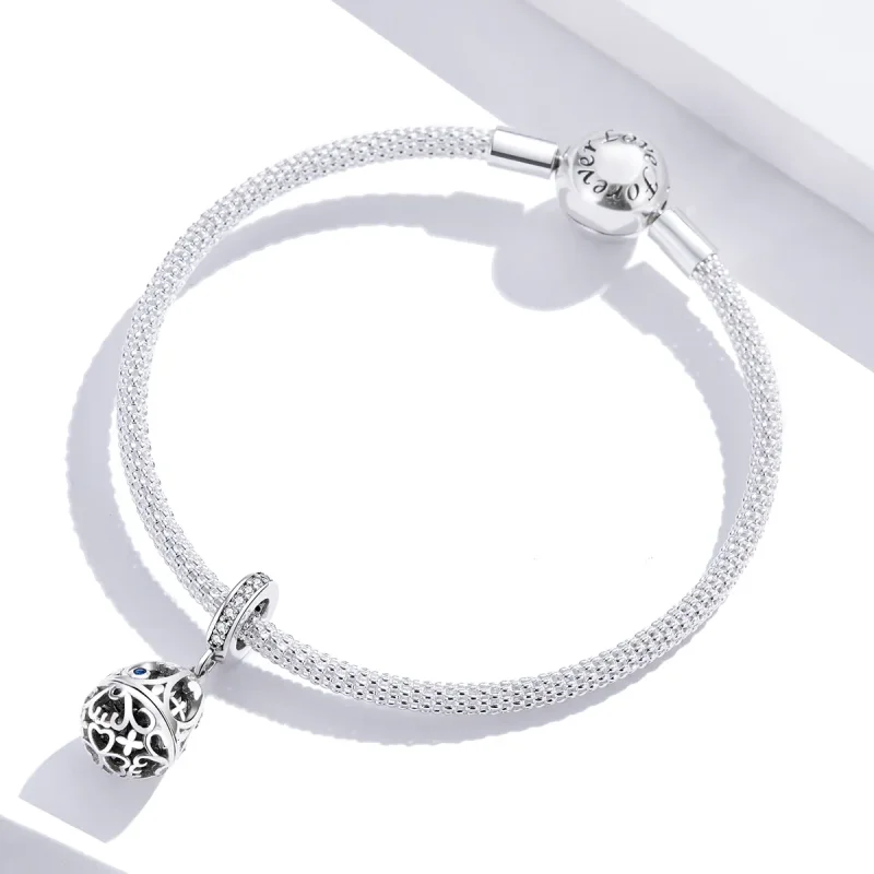 (image for) Pandora Style Silver Bangle Charm, Easter Egg With Treasure - SCC1465 - View 3