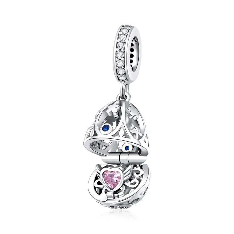 (image for) Pandora Style Silver Bangle Charm, Easter Egg With Treasure - SCC1465 - Product Image
