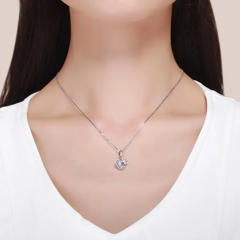 (image for) Pandora Style Silver Bangle Charm, Heart Spoon - SCC638 - View 7