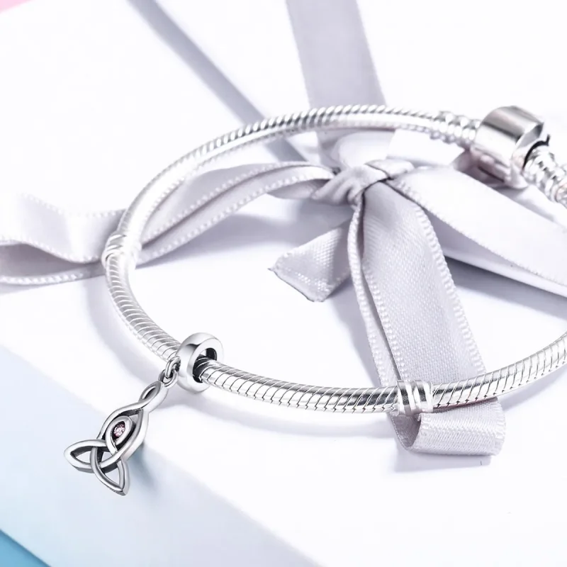 (image for) Pandora Style Silver Bangle Charm, Holy Guarding - SCC423 - View 4