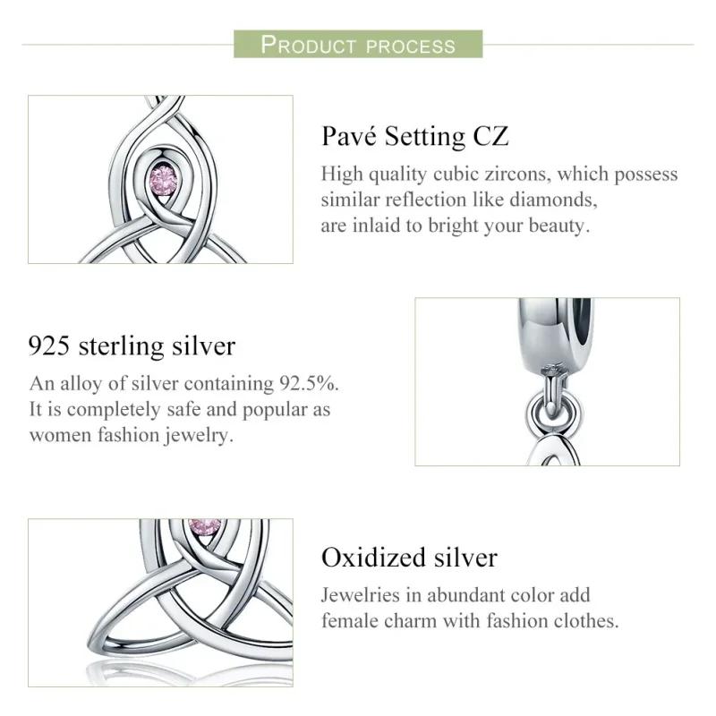 (image for) Pandora Style Silver Bangle Charm, Holy Guarding - SCC423 - View 6