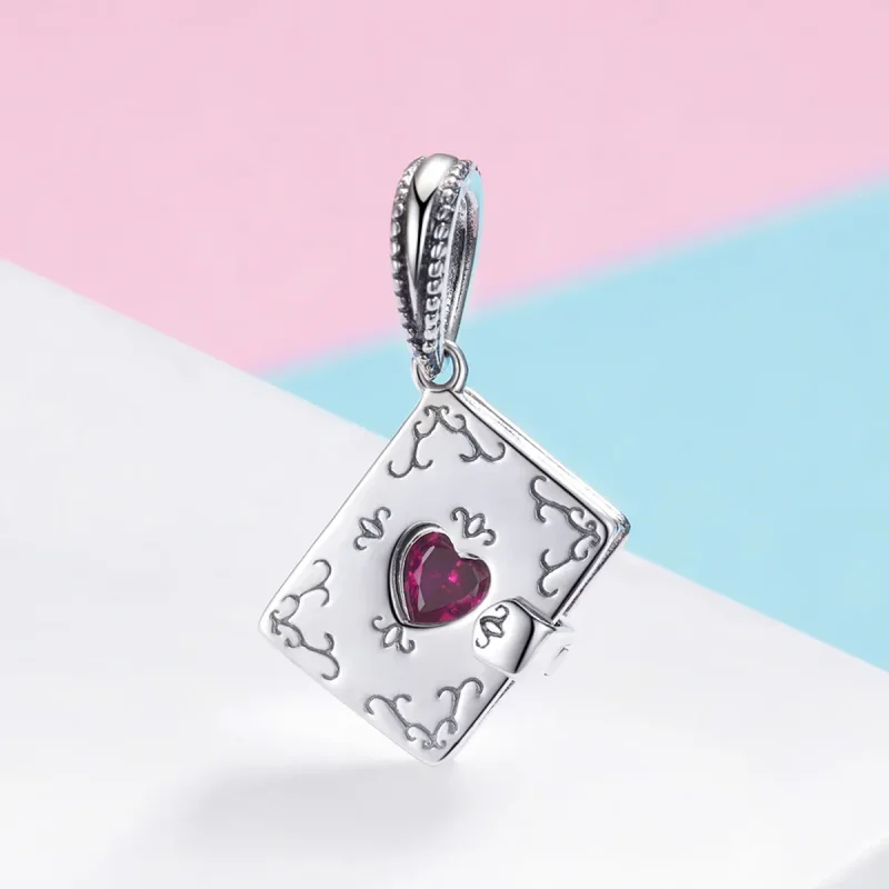 (image for) Pandora Style Silver Bangle Charm, Love Letter - SCC980 - View 2
