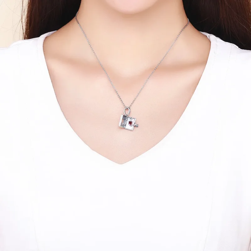 (image for) Pandora Style Silver Bangle Charm, Love Letter - SCC980 - View 6