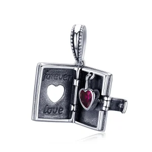 (image for) Pandora Style Silver Bangle Charm, Love Letter - SCC980