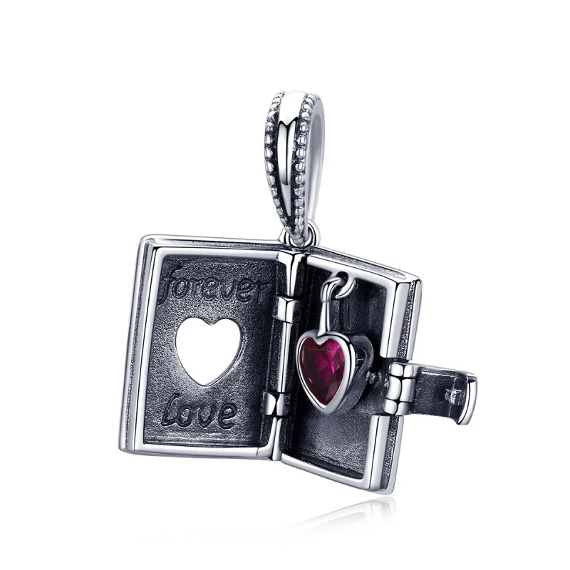 (image for) Pandora Style Silver Bangle Charm, Love Letter - SCC980 - Product Image