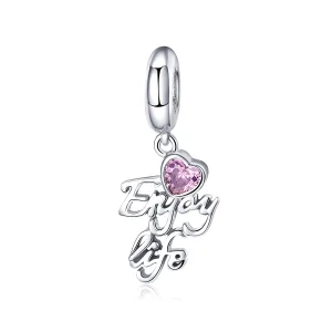 (image for) Pandora Style Silver Bangle Charm, Love Life - SCC907