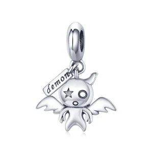 (image for) Pandora Style Silver Bangle Charm, Lovely Little Devil - SCC975