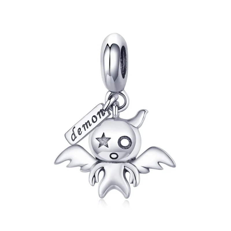 (image for) Pandora Style Silver Bangle Charm, Lovely Little Devil - SCC975 - Product Image