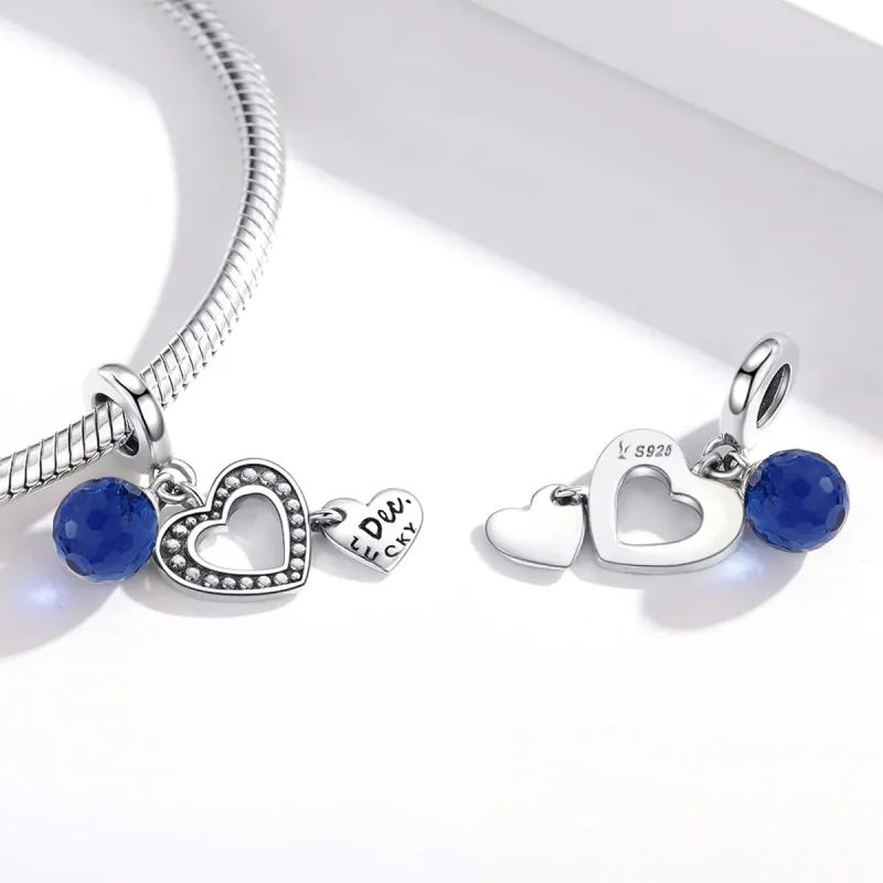 (image for) Pandora Style Silver Bangle Charm, Lucky December - SCC1721 - View 4