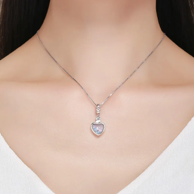 (image for) Pandora Style Silver Bangle Charm, Memory Bottle - SCC588 - View 6