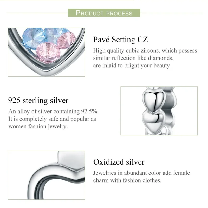 (image for) Pandora Style Silver Bangle Charm, Memory Bottle - SCC588 - View 7
