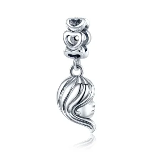 (image for) Pandora Style Silver Bangle Charm, Mother and Daughter - BSC275