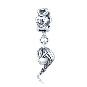 (image for) Pandora Style Silver Bangle Charm, Mother and Daughter - BSC276