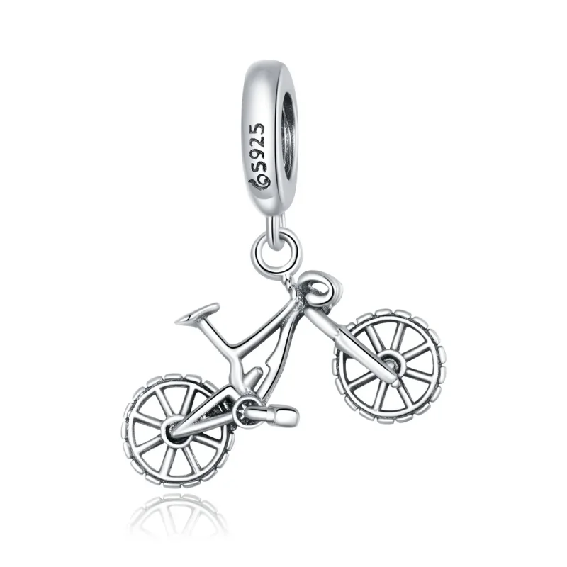(image for) Pandora Style Silver Bangle Charm, Mountain Bike - BSC384 - Product Image