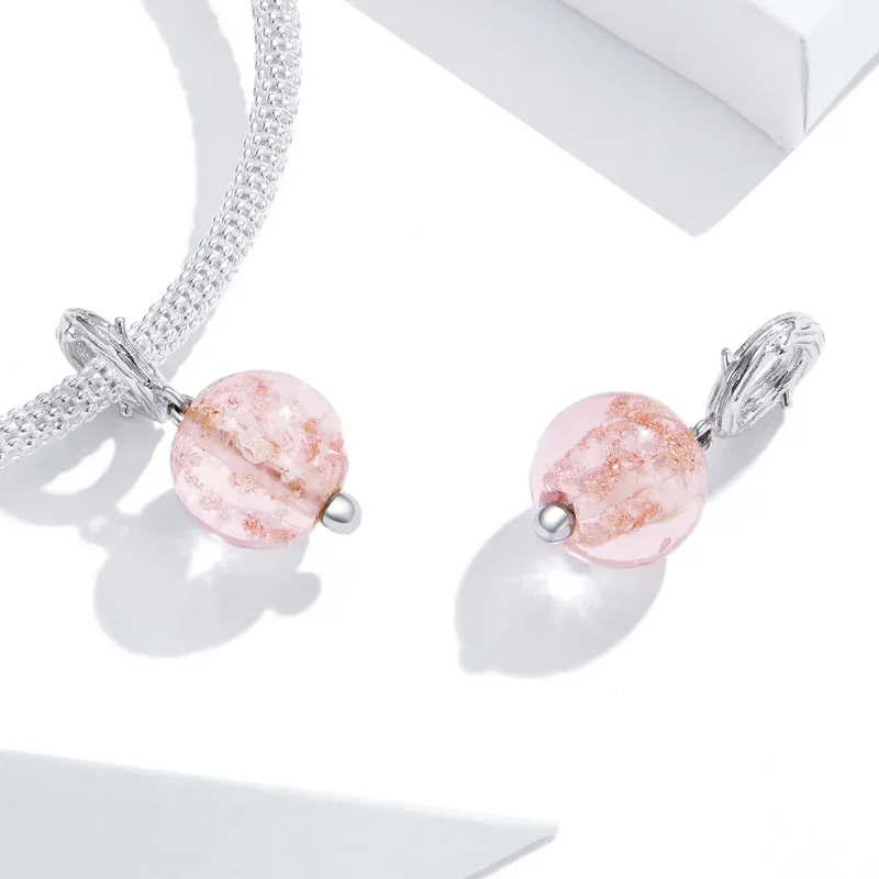 (image for) Pandora Style Silver Bangle Charm, Murano - SCC1496 - View 4