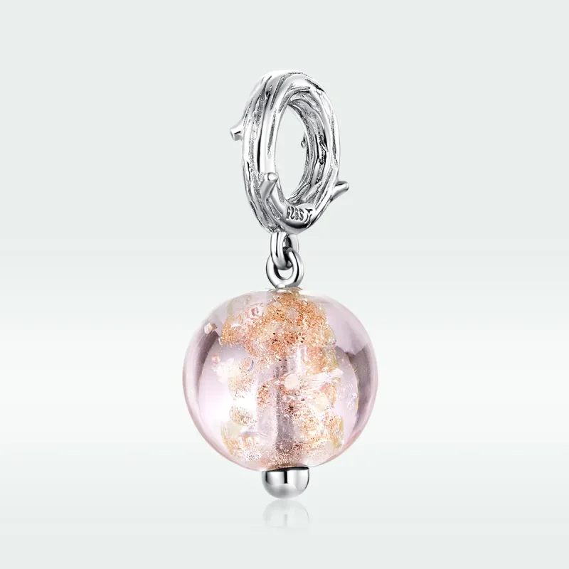 (image for) Pandora Style Silver Bangle Charm, Murano - SCC1496 - View 5