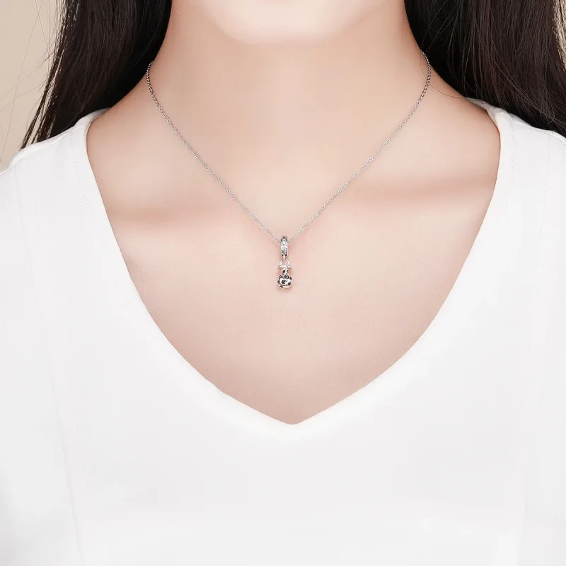 (image for) Pandora Style Silver Bangle Charm, Pacifier - SCC891 - View 5