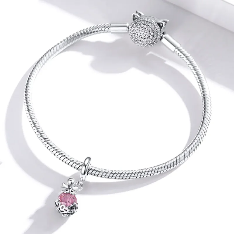 (image for) Pandora Style Silver Bangle Charm, Perfume Bottle - SCC1734 - View 3