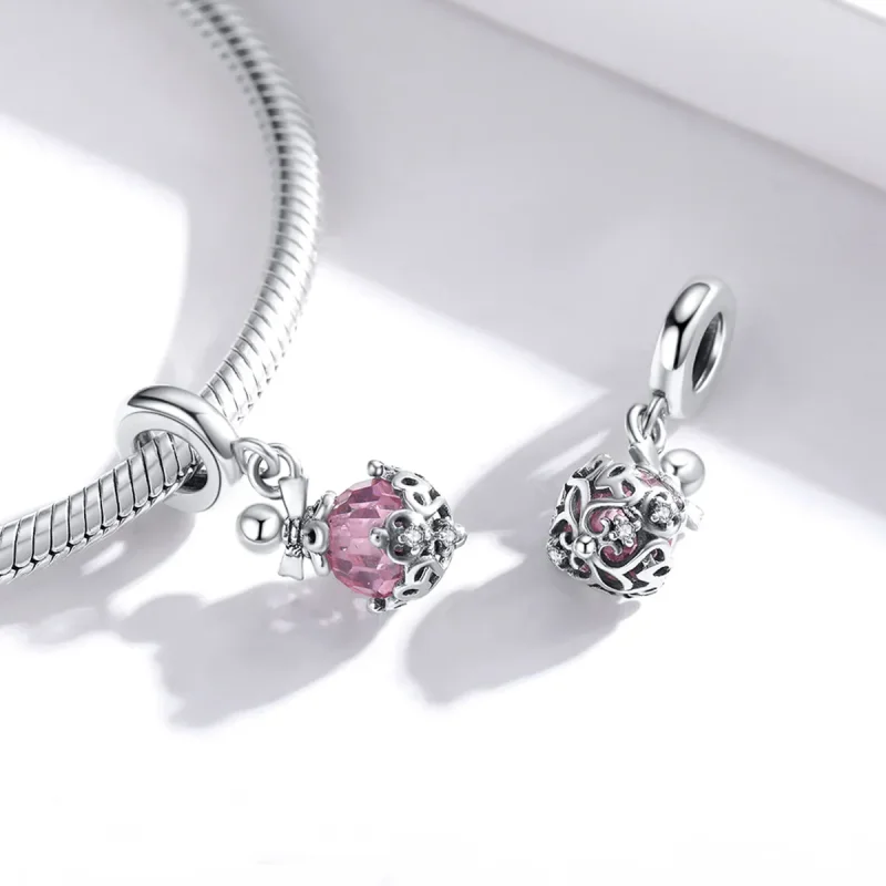 (image for) Pandora Style Silver Bangle Charm, Perfume Bottle - SCC1734 - View 4