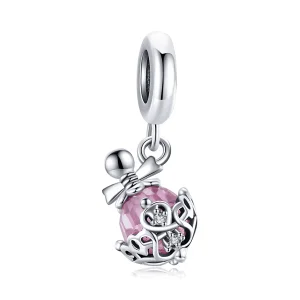 (image for) Pandora Style Silver Bangle Charm, Perfume Bottle - SCC1734