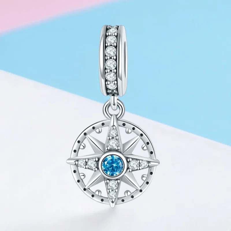 (image for) Pandora Style Silver Bangle Charm, Polaris - SCC847 - View 2