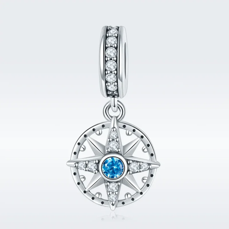 (image for) Pandora Style Silver Bangle Charm, Polaris - SCC847 - View 3