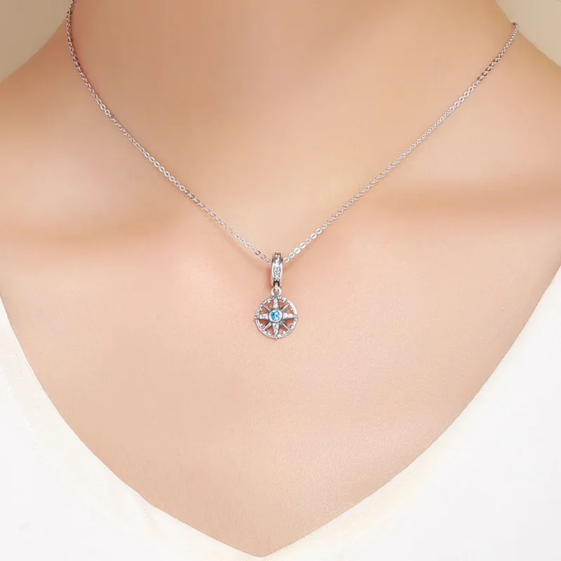 (image for) Pandora Style Silver Bangle Charm, Polaris - SCC847 - View 5