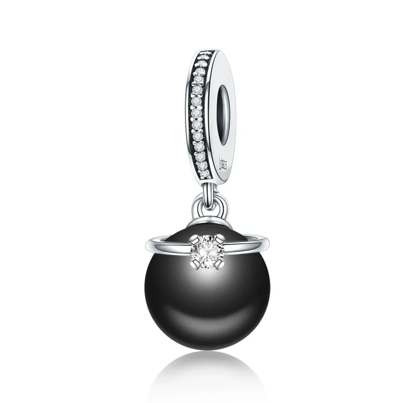 (image for) Pandora Style Silver Bangle Charm, Prestige Pearls - SCC572 - Product Image