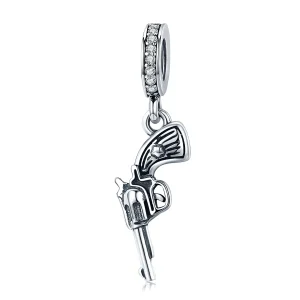 (image for) Pandora Style Silver Bangle Charm, Revolver - SCC508