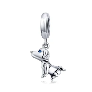 (image for) Pandora Style Silver Bangle Charm, Robot Dog - SCC1468