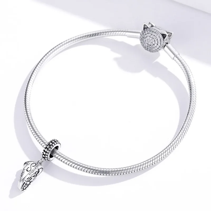 (image for) Pandora Style Silver Bangle Charm, Running Sneaker - SCC1541 - View 2