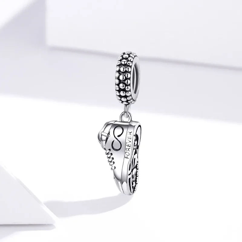 (image for) Pandora Style Silver Bangle Charm, Running Sneaker - SCC1541 - View 3