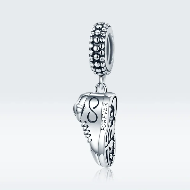 (image for) Pandora Style Silver Bangle Charm, Running Sneaker - SCC1541 - View 5