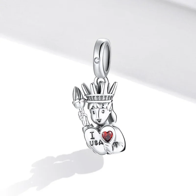 (image for) Pandora Style Silver Bangle Charm - SCC1883 - View 2