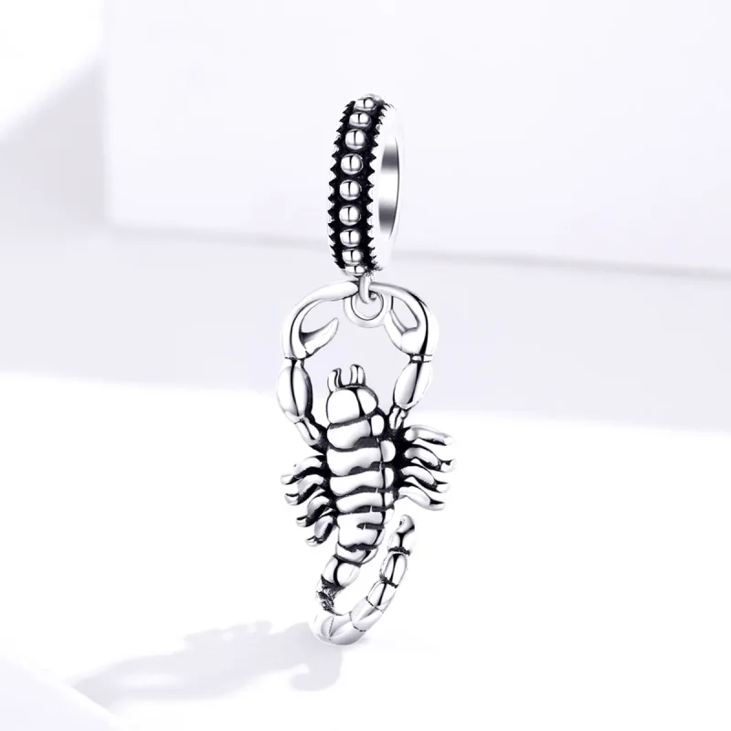 (image for) Pandora Style Silver Bangle Charm, Scorpio - SCC1329 - View 2