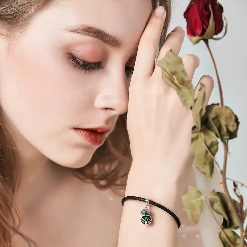 (image for) Pandora Style Silver Bangle Charm, Surprise of Love - SCC689 - View 4