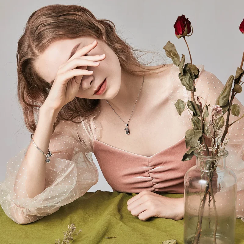 (image for) Pandora Style Silver Bangle Charm, Surprise of Love - SCC689 - View 6