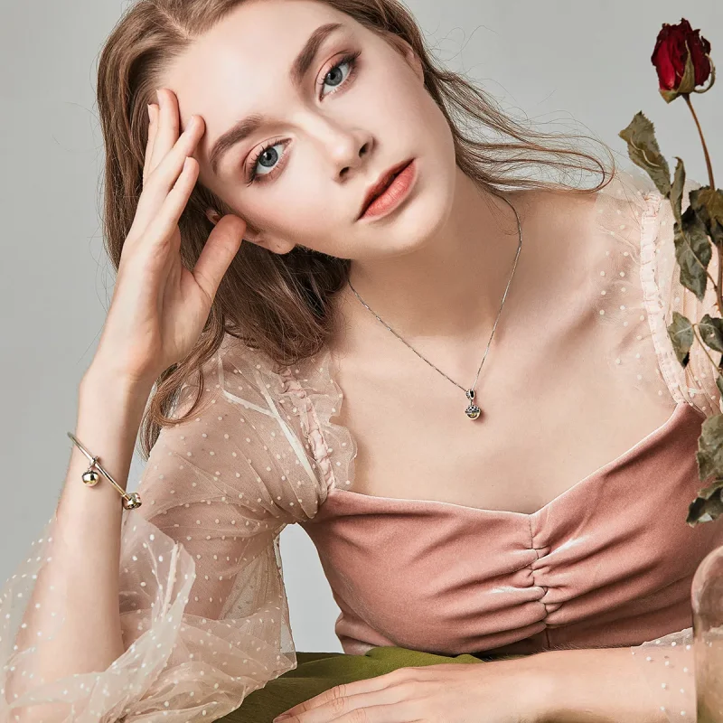 (image for) Pandora Style Silver Bangle Charm, Surprise of Love - SCC689 - View 8