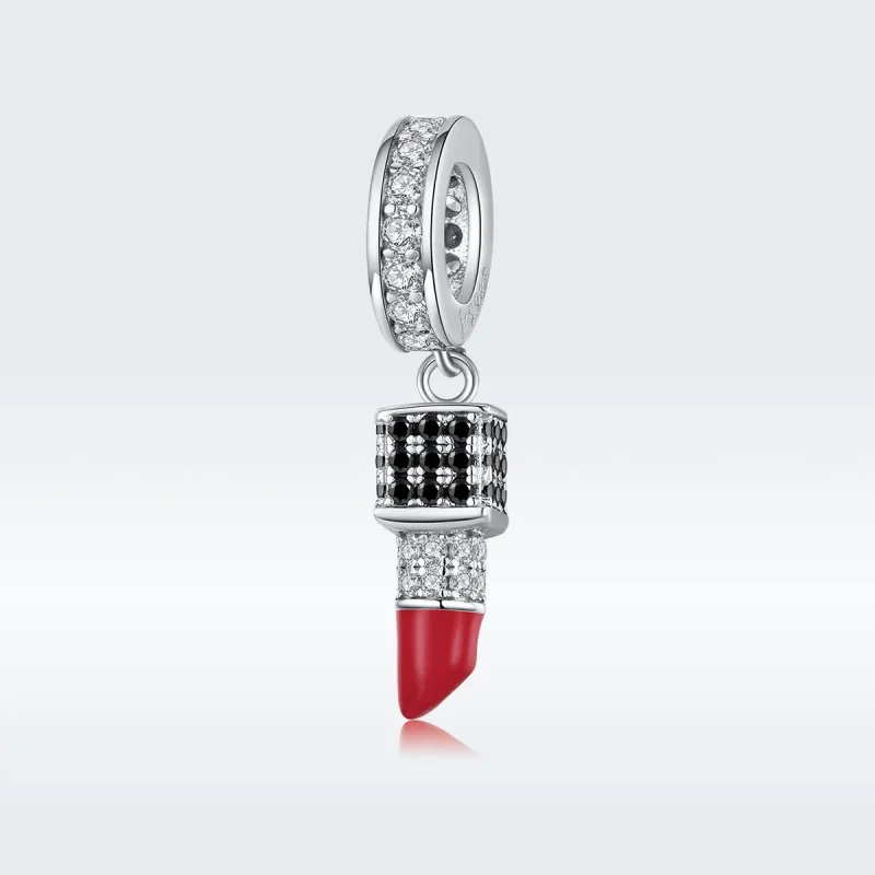 (image for) Pandora Style Silver Dangle Charm, Lipstick, Multicolor Enamel - SCC1392 - Product Image