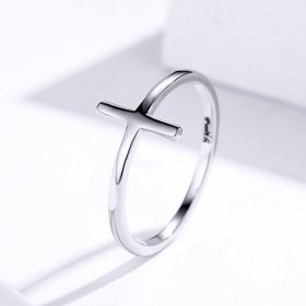 Pandora Style Silver Ring, Cross - SCR562