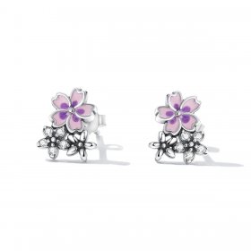 PANDORA Style Delicate Flowers Stud Earrings - SCE1390