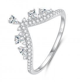 Pandora Style Crown Ring - BSR296