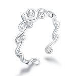 Pandora Style Silver Open Ring, Crown Silver - BSR105