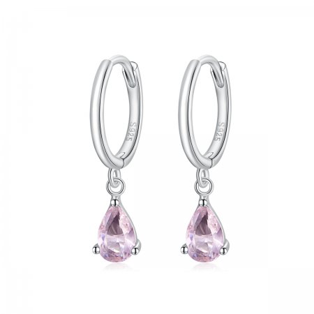 Pandora Style Silver Dangle Earrings, Drop - SCE1018-PK